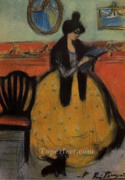 Lectura Lectura 1901 cubista Pablo Picasso Pinturas al óleo